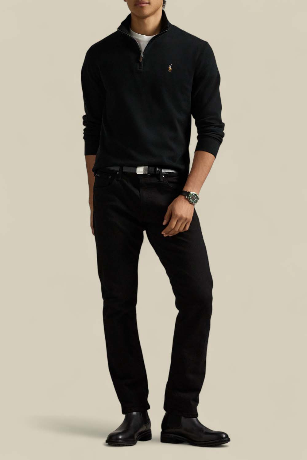 תמונת כל הלוק של סריג כותנה